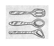 Деревянные ложки и лопаточки