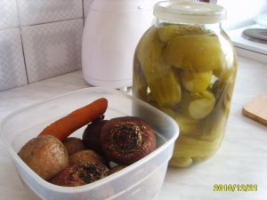 Увеличить Винегрет с огурцами