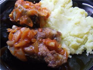 Пеленгас жаренный (с луковой подливкой)