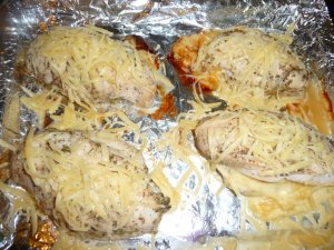 Увеличить Запеченные куриные грудки с сыром
