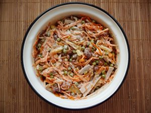 Увеличить Салат из корейской моркови с опятами