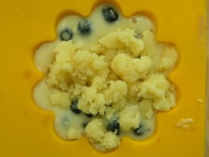 Увеличить Черничные кексы со штрейзелем