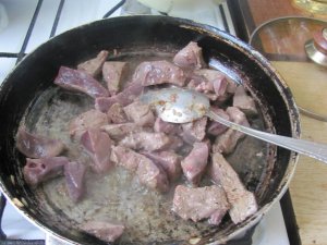 Увеличить Тушенный картофель с печенью