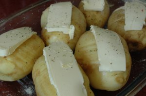 Картофель запеченный Гармошка