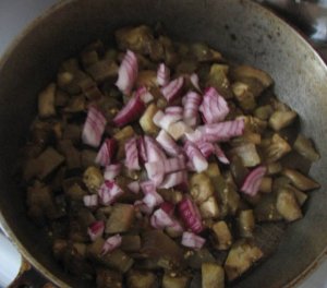 Увеличить Салат из помидоров и печеных баклажан